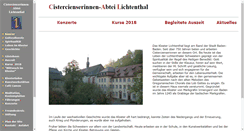 Desktop Screenshot of abtei-lichtenthal.de