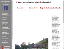 Tablet Screenshot of abtei-lichtenthal.de